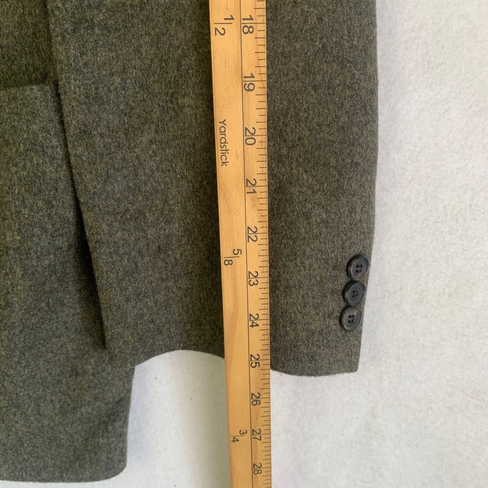 Hugo Boss Sport Coat Mens 42R Olive Original Loden Wool Made USA Heritage Alpine - Picture 13 of 13